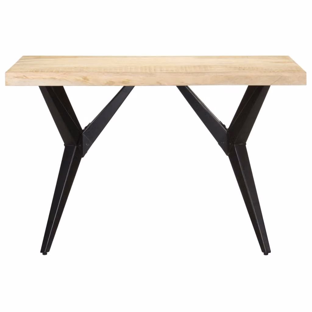 vidaXL Tavolo da pranzo 120x60x76 cm in legno massiccio di mango