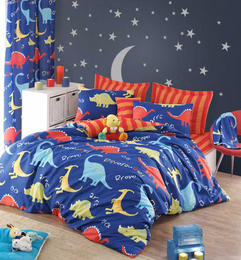 L'Essentiel Linge de Maison, Begonvilla- EPJ6190, Blu, piumini, 65% cotone / 35% poliestere