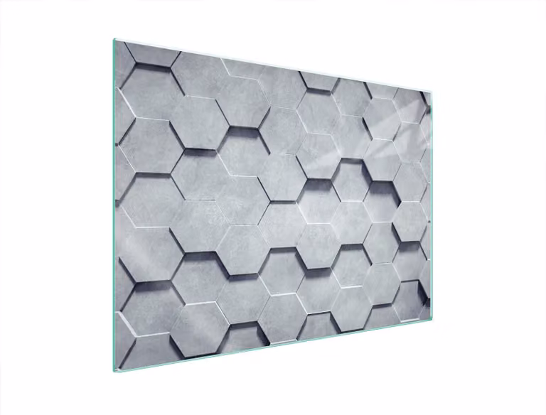 Piastra Di Protezione Del Vetro Per Il Cuore 70X52 Pattern