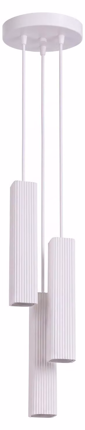 Lampada a sospensione RAYO 3P bianca 3xGU10 10W alluminio 108x20x20cm Sollux Lighting