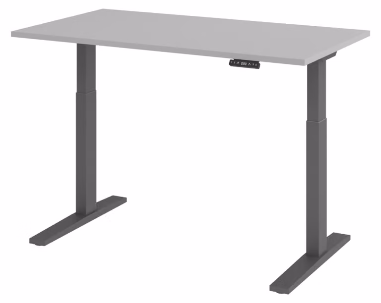 Scrivania elettrica bümö XMKA - Struttura: grafite, finitura: grigio, dimensioni: 140 x 80 cm