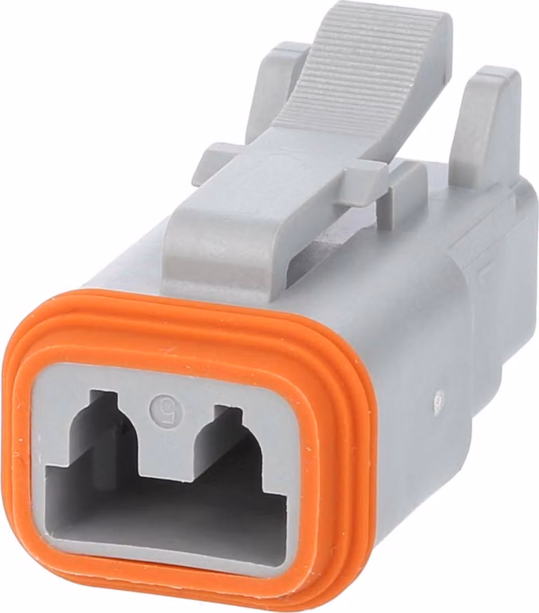 Amphenol AS-2SF 105 Presa per cavo serie AT, 2 poli, connessione a crimpare, diametro isolamento 2,24 mm - 3,68 mm,