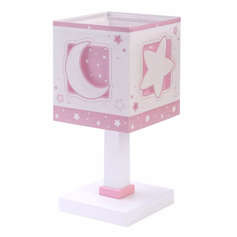 Dalber Lampada da tavolo Moonlight Pink, Violetto / Fucsia / Rosa, Cameretta, Plastica, Lampada da tavolo