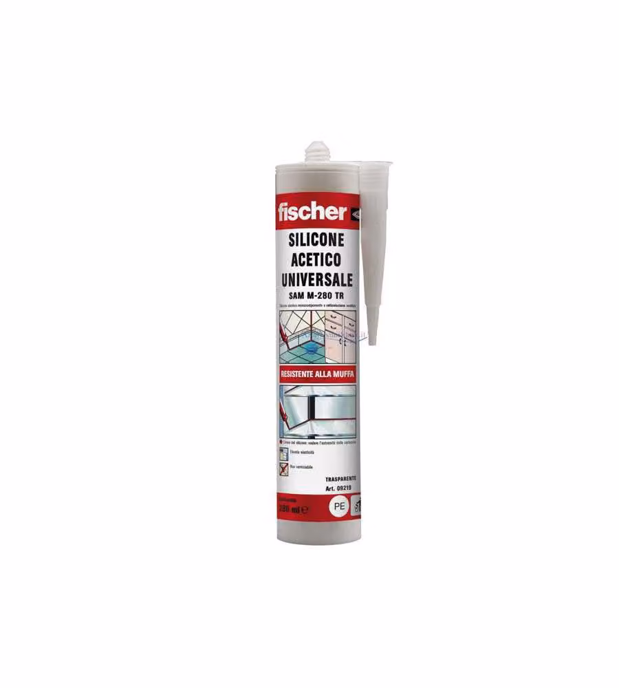 Fischer Silicone Acetico - Trasparente - 280ml