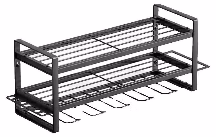 Organizzatore per utensili, con 4 scomparti, capacità per 12 punte, dimensioni M-67x20x25.5 cm