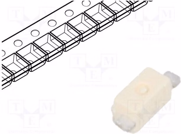 5 LED, tecnologia 2014, lunghezza d'onda 300-610 nm, tecnologia SMD, intensità luminosa 90-180 mcd, dimensioni 2,3 x 1,3 x 1,2 mm, colore rosso, angolo di emissione 120°, codice prodotto Y876-Q2S1-1, LED