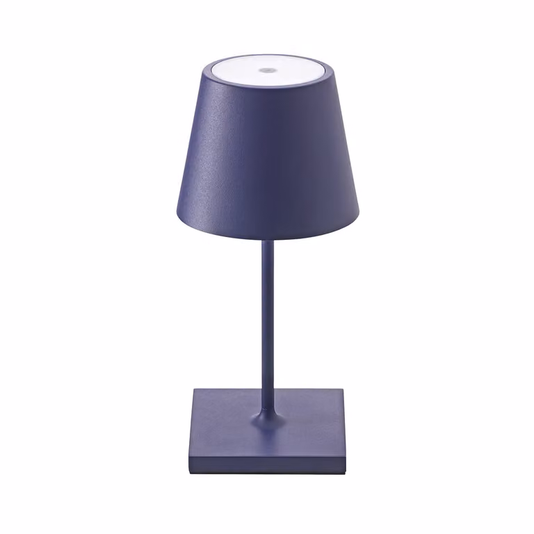Sigor lampada da tavolo ricaricabile NUINDIE USB-C Mini 250 mm blu prugna
