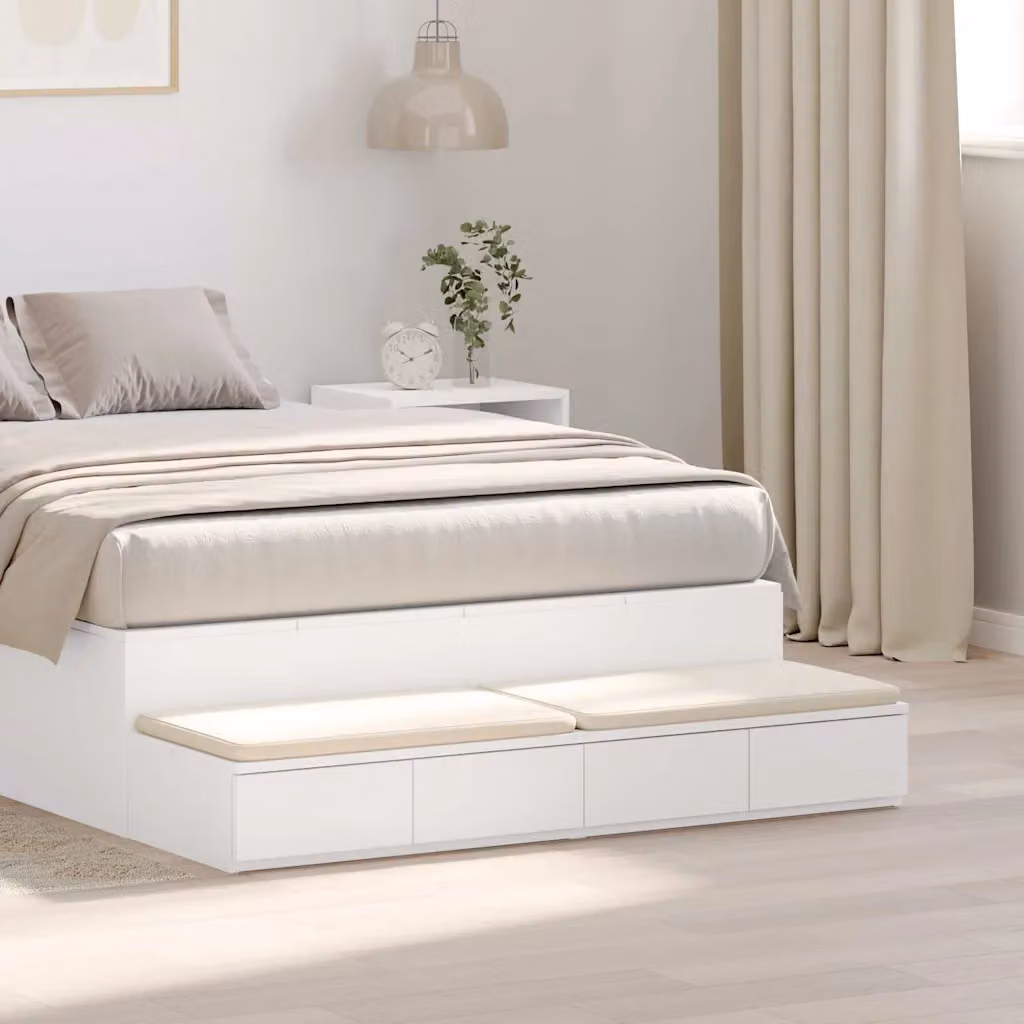 Cassetti per letto vidaXL Bianco L: 120 cm, P: 36,5 cm, H: 16,5 cm