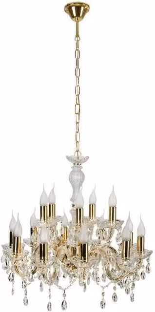 Lampadario Candellux Maria 30-95810 oro cristallo 15xE14