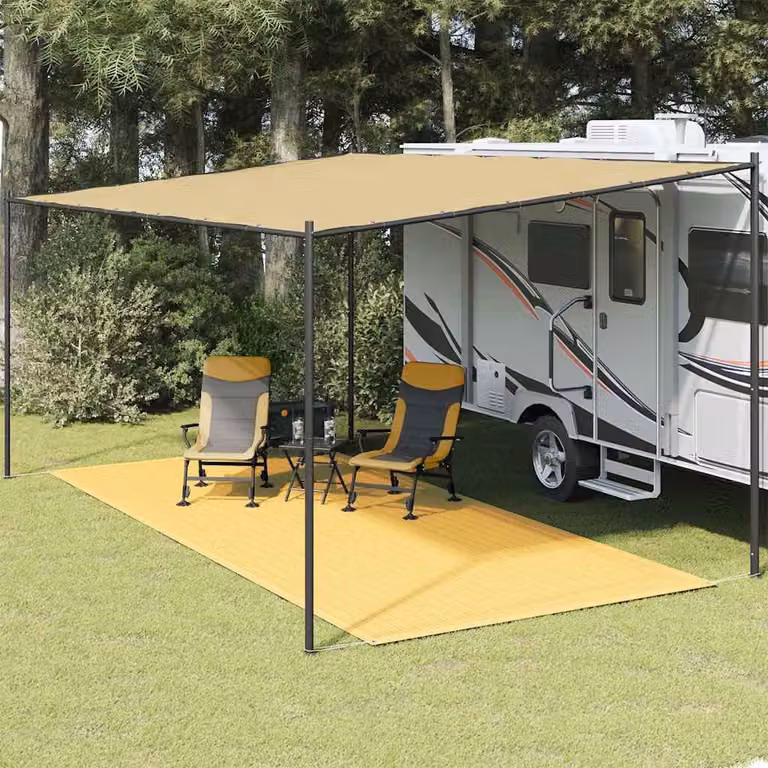 Tappeto da tenda vidaXL beige per giardino e terrazza L: 500 cm, P: 250 cm