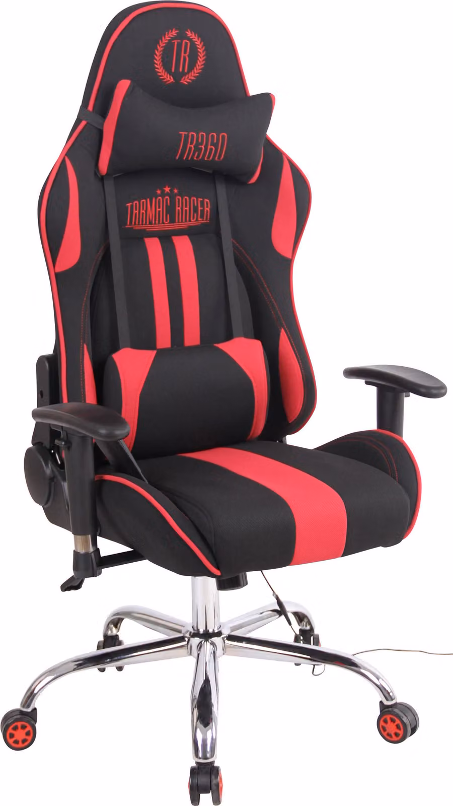 Sedia da ufficio Limit XM in tessuto nero/rosso