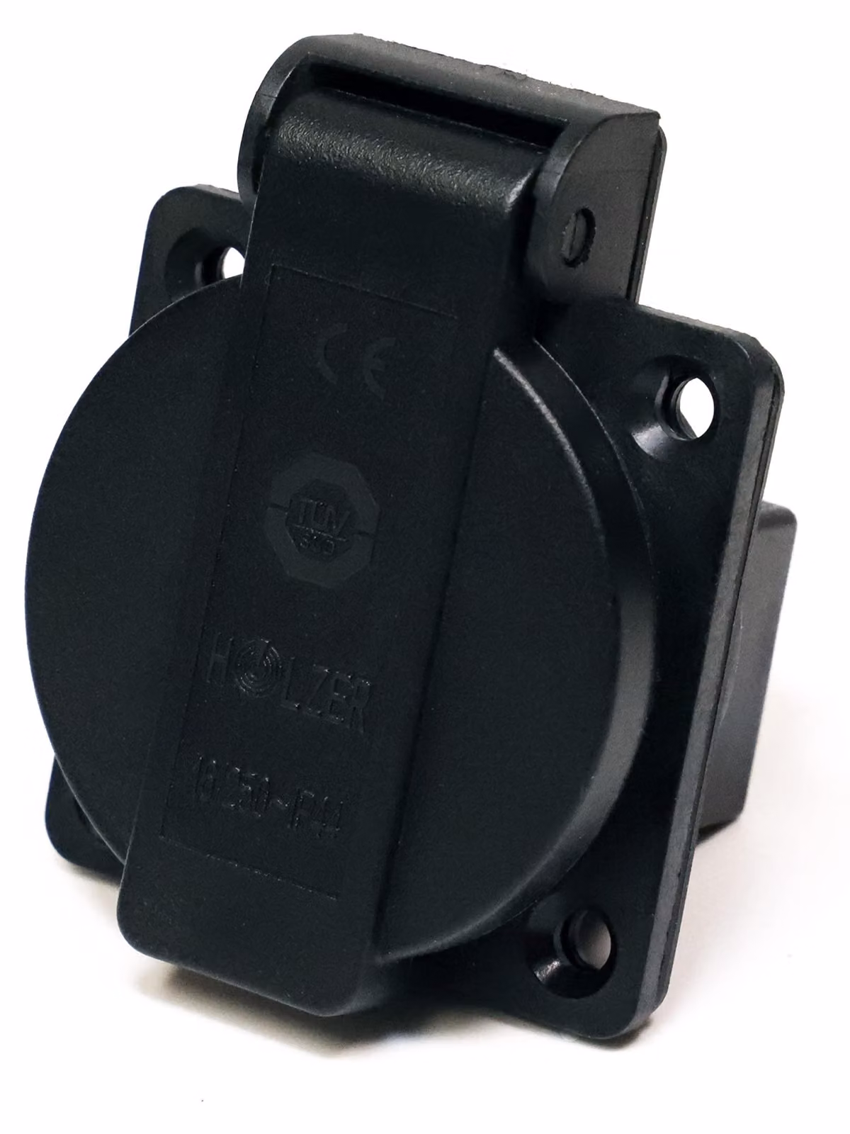 Prese multiple da incasso, 8 prese, grado di protezione IP44, prese multiple per ambienti umidi, 16A, colore nero