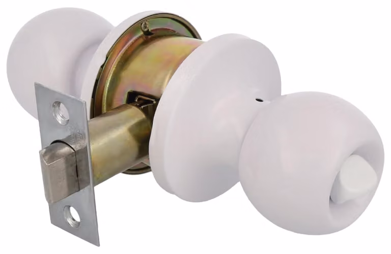 Set di maniglie per porta con serratura a chiave e pulsante di sicurezza