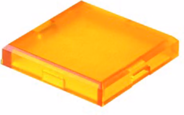 Georg Schlegel Cappuccio pulsante, piatto trasparente Colore giallo Versione scrivibile e illuminabile - 1 pezzo