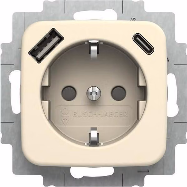 BUSCH JAEGER SCHUKO Steckdose USB-A+C 20 EUCB2USBAC-212 (2CKA002011A6295)