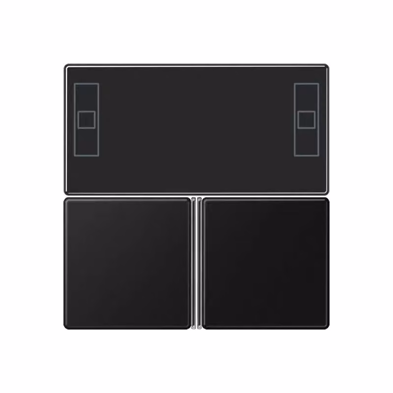 Tastiera Jung a 3 tasti, controller ambiente F40, serie A, nero grafite opaco A4093TSASWM
