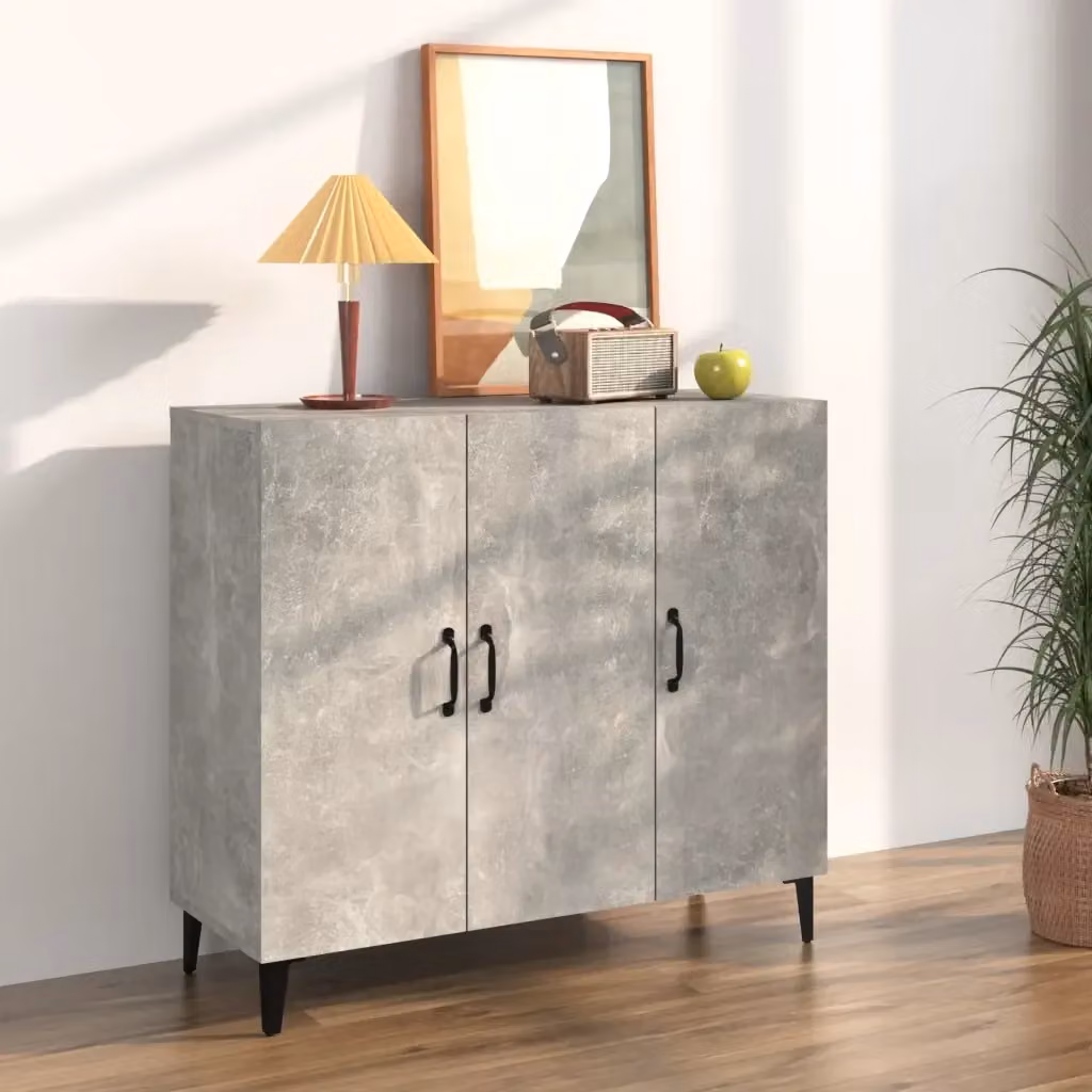 Credenza Buffet da pranzo in stile industrial Grigio con finitura opaca L/P/H: 90 x 34 x 80 cm – 2