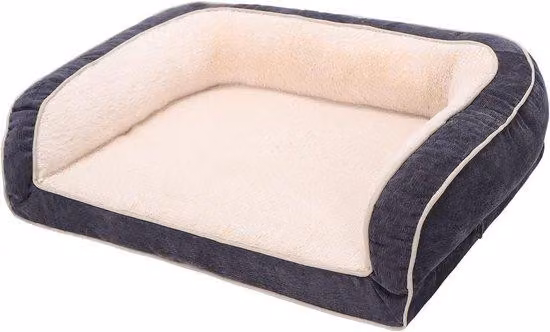 Letto ortopedico per cani, grigio medio, 91x71x23 cm, in schiuma a cellule chiuse