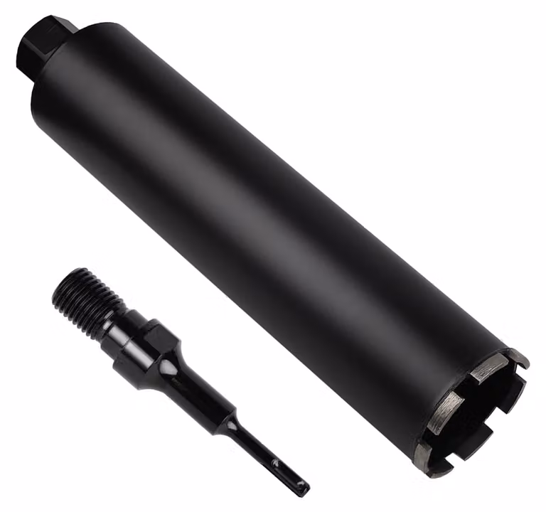diamantata per trapano, diametro 152 mm, filettatura 1¼" UNC, lunghezza 420 mm, per foratura a umido
