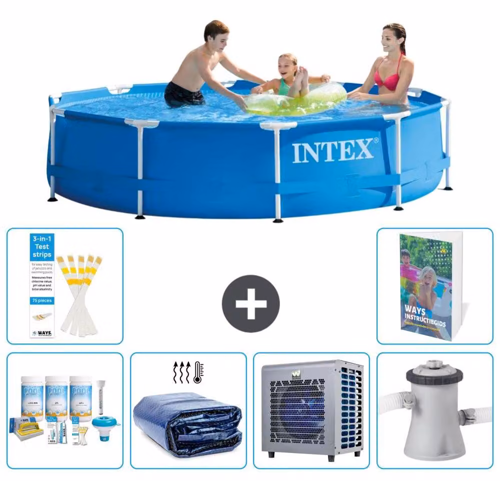 Piscina autoportante rettangolare - 305x76 cm - 5 pezzi - Modello S128