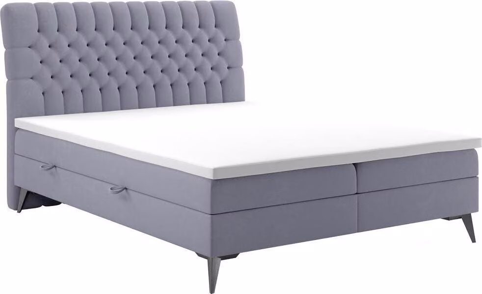 Chesterfield Bett Polster Design Luxus Doppelbett Schlafzimmer Boxspringbett