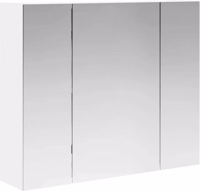 Mobiletto da bagno sospeso DESIGN IN Bianco con ante a vetro L/P/H: 60 x 14,5 x 50 cm