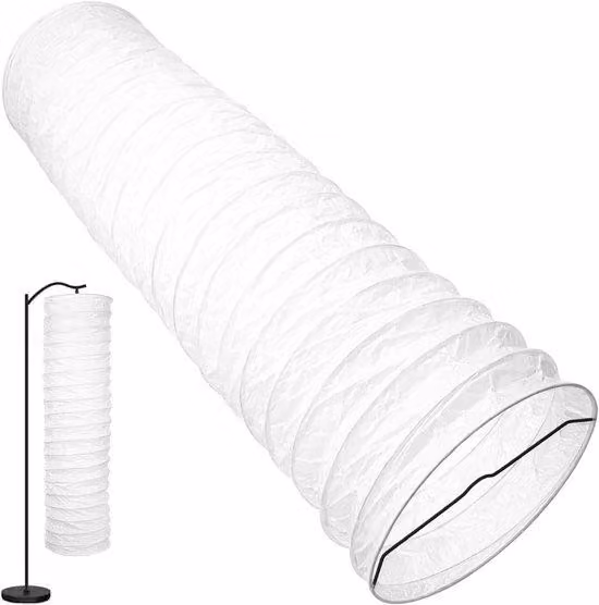 Lampada da terra giapponese bianca per il soggiorno: illuminazione decorativa e creativa.