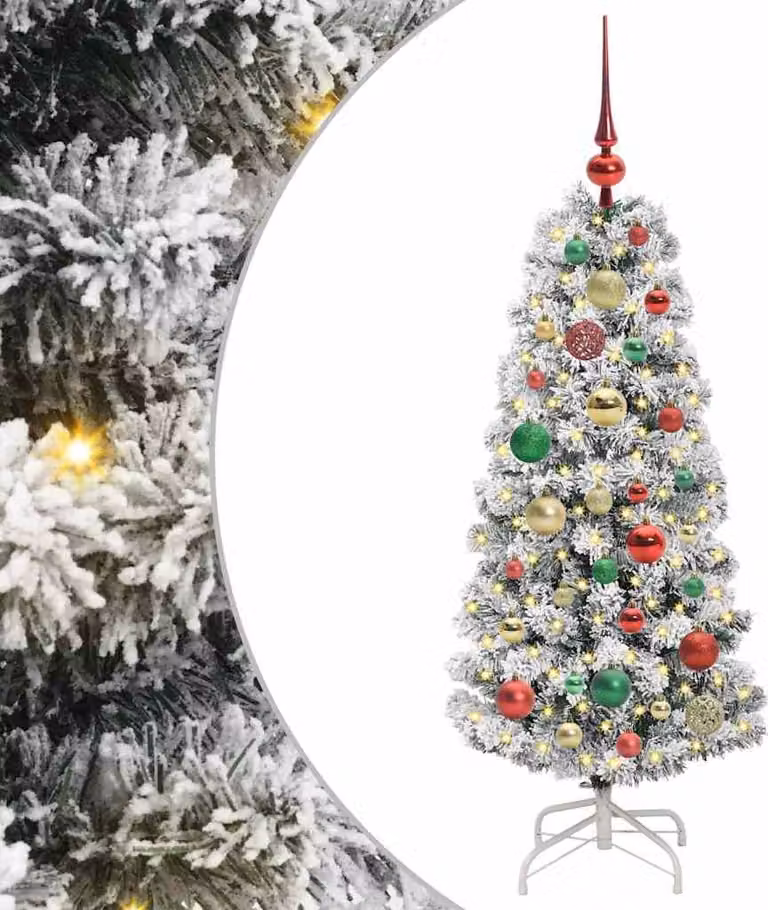 Albero di Natale Artificiale con Rami Pieghevoli 120 cm