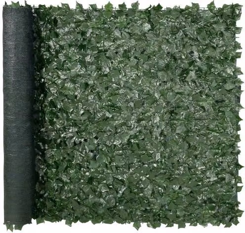 VEVOR Siepe Artificiale con Edera Decorativa Verde per Giardino e Balcone, L: 150 cm, H: 249 cm