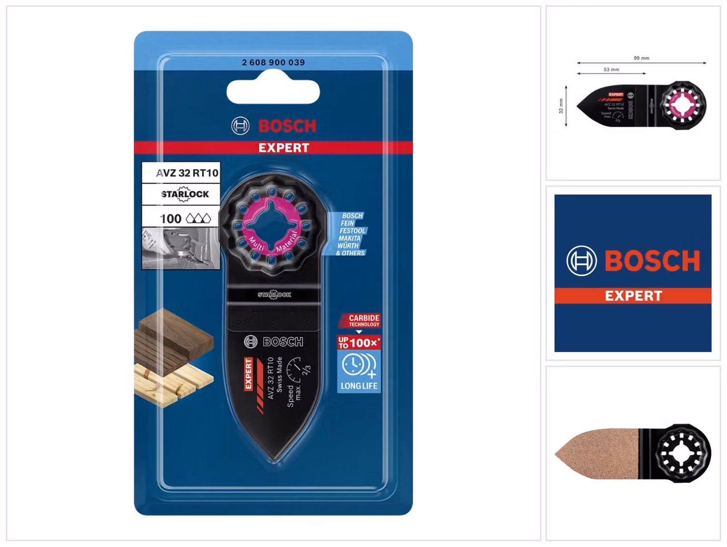 Bosch 2608900039 Bosch Schleiffinger MultiMat AV Z32RT10 1St
