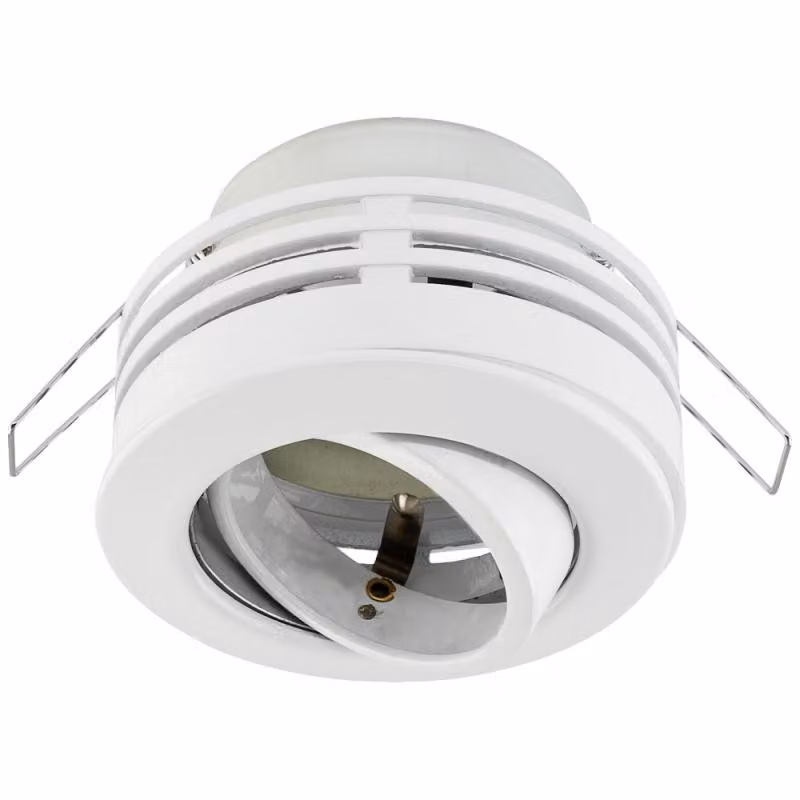 EVN incasso a soffitto rotondo orientabile bianco IP20 GU10 incassoØ68