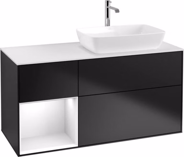 Mobile V&B Finion 120 cm, Pl w m, Rg glo wh. Lac, bla m Lac