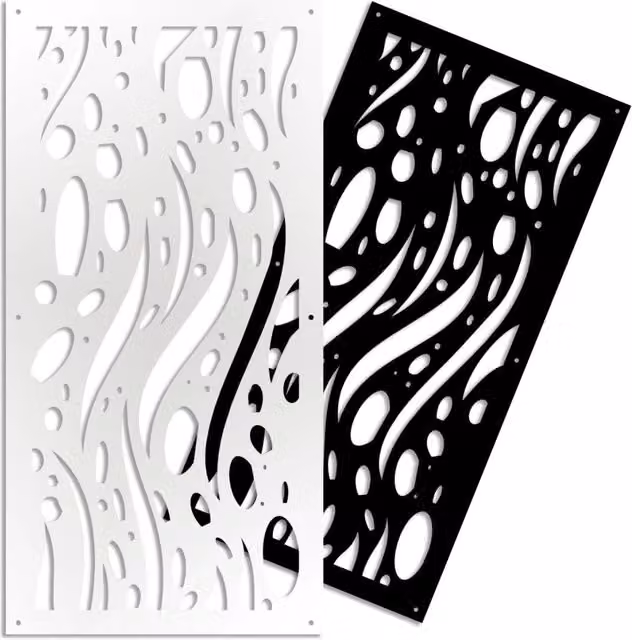 MISTRAL - Pannello in PVC traforato - Parasole Misura: 98x198 cm, Colore: nero