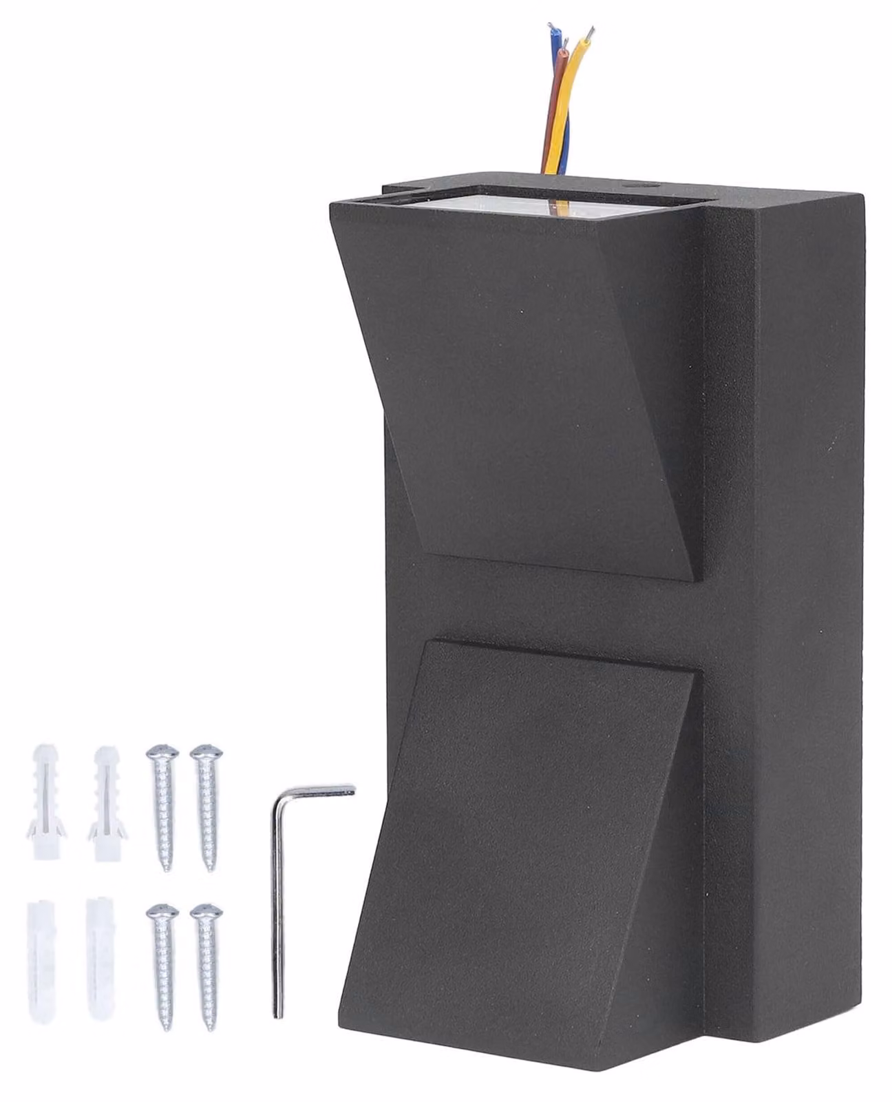 Lampada da esterno a LED impermeabile per esterni, 12 W, AC85-265 V, lampada da giardino a doppia testa up-down
