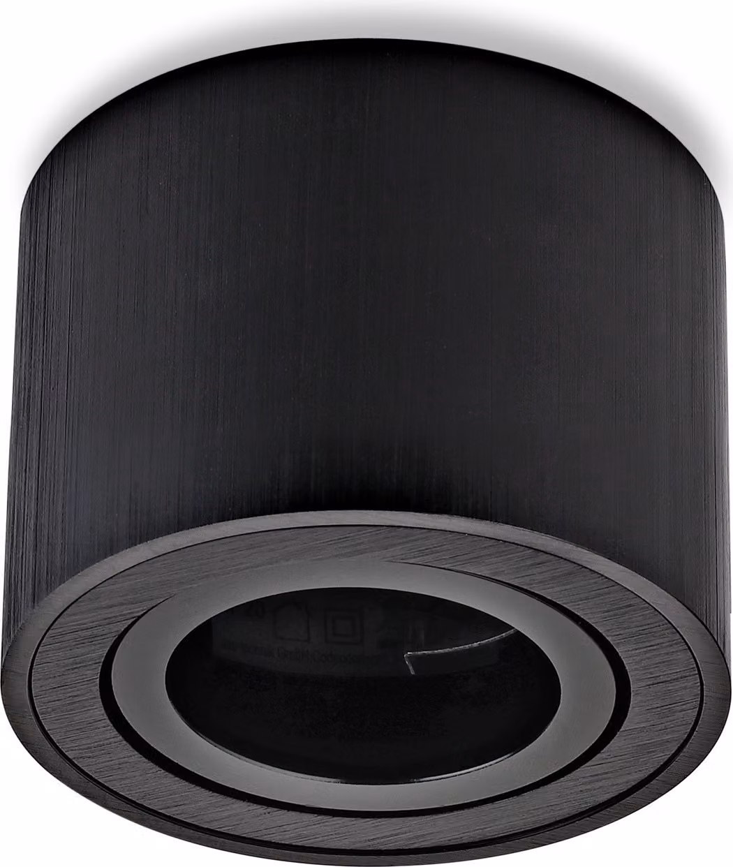 Faretto da incasso Sweet LED, piatto, rotondo, nero, in alluminio, lampada da soffitto, faretto da incasso, 230 V