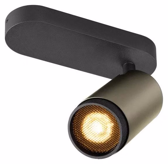 SLV 1009094 GRIP! L, SPOT CL, singolo, QPAR51, plafoniera, cilindrica, 1 x max. 6 W, bronzo / nero