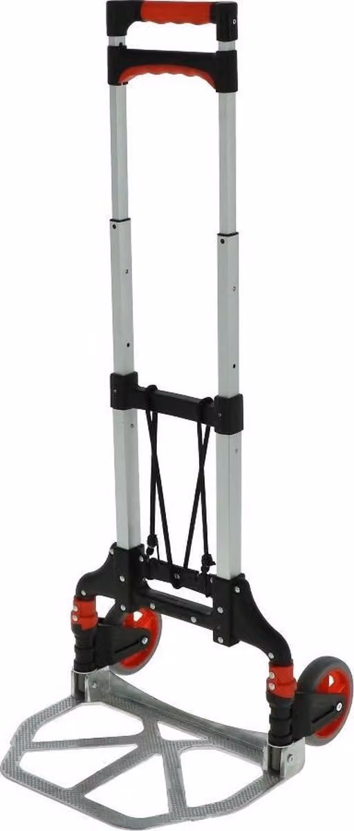 Carrello pieghevole con capacità di 60 kg, ideale per la spesa o per trasportare bevande
