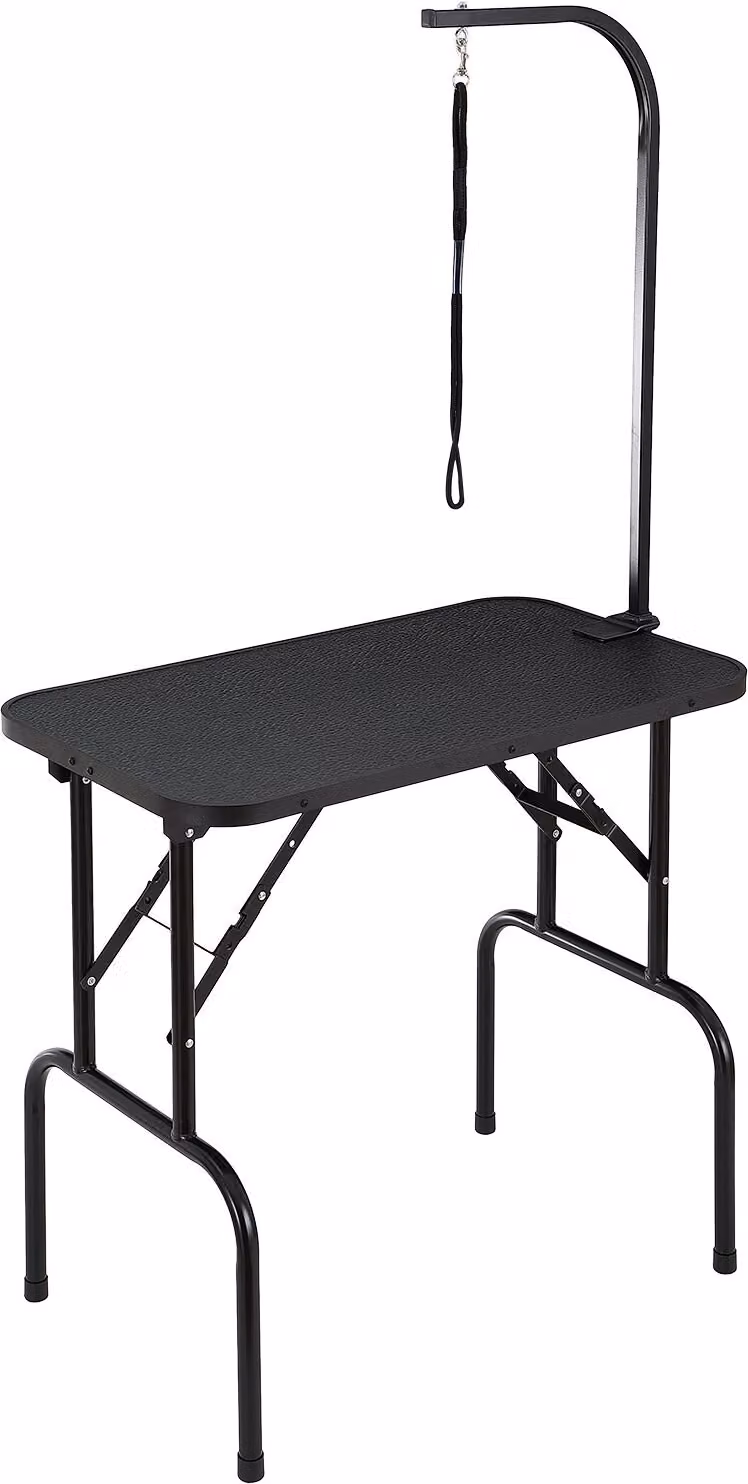 Tavolo da rifinitura 875x472x1533mm Tavolo da tosatura Acciaio inox Tavolo da toelettatura per cani Capacità di carico 99,8 kg Tavolo da parrucchiere per cani Pieghevole Tavolo da toelettatura per animali 807,7x459,7mm Desktop Ideale per il bagno Rifilatu
