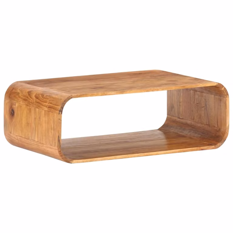 The Living Store tavolino 90x50x30 cm in legno massiccio di acacia