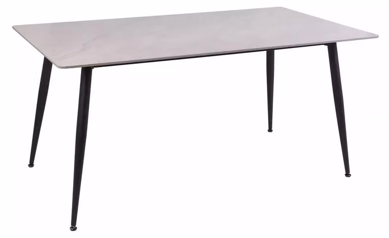 Tavolo da pranzo FURNLUX modello Rion, grigio e nero, 160 cm / Colore principale: / Dimensioni: