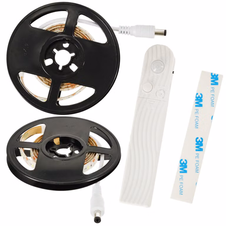 Striscia LED rilevatore di movimento USB a batteria 1M bianco freddo