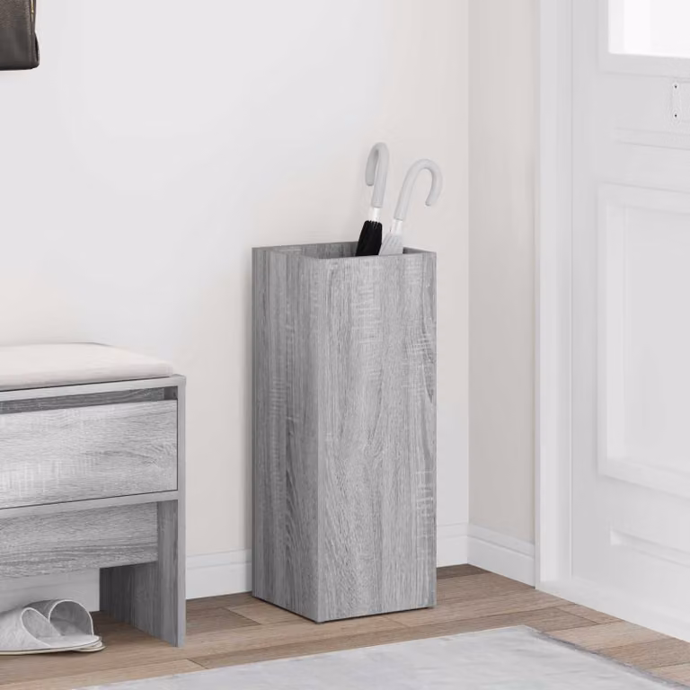 vidaXL Supporto per Ombrellone Grigio Sonoma L/P/H: 25 x 24,5 x 64 cm