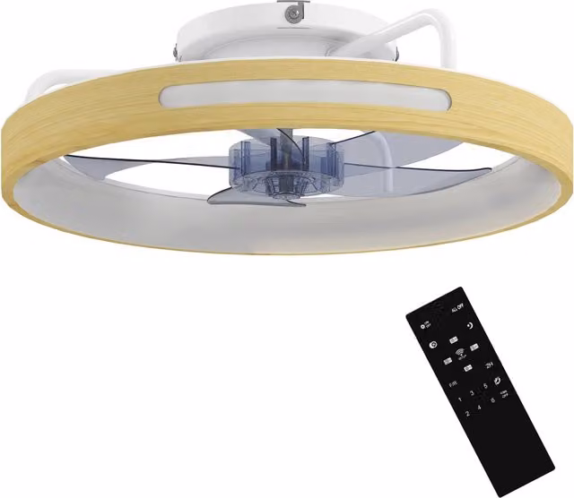 Ventilatore da Soffitto Minimal con Luce LED 40W DC Bianco