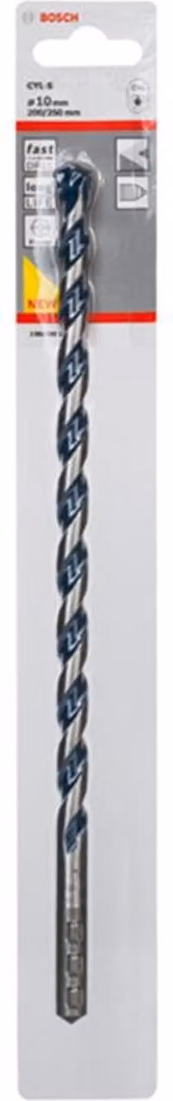Trapano per calcestruzzo CYL-5, Granito blu, 10 x 200 x 250 mm