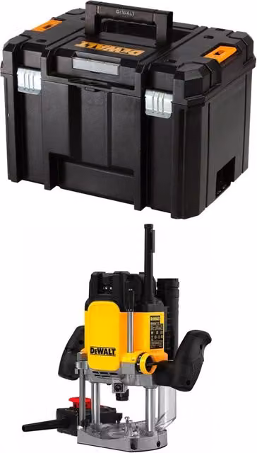 Fresatrice da banco DeWalt DWE627KT gialla da 2300 W