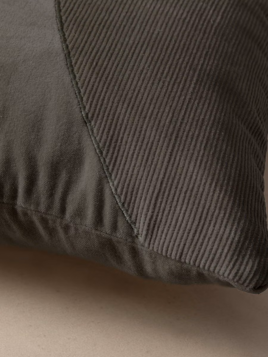 Cuscino rettangolare in cotone verde Kenay Home L 40 x P 40 x H 40 cm – 2