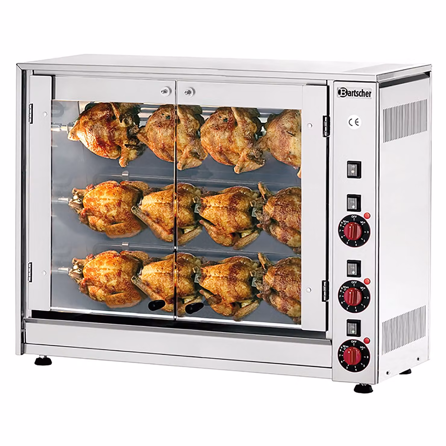 Bartscher grill elettrico per polli P12N 2 spiedini per 12 polli