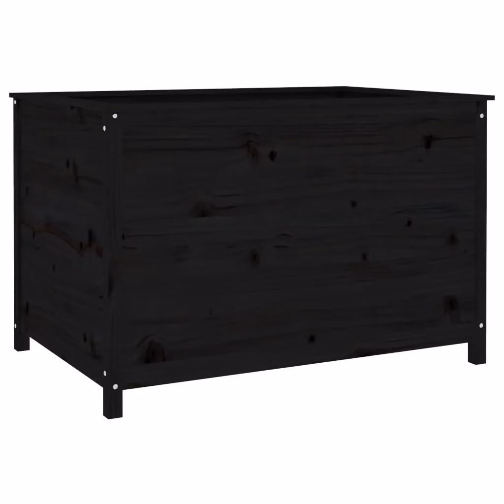 Fioriera Rialzata da Giardino vidaXL in Legno di Pino Nero per Balcone e Terrazza L: 119,5 cm, P: 82,5 cm, H: 78 cm – 2
