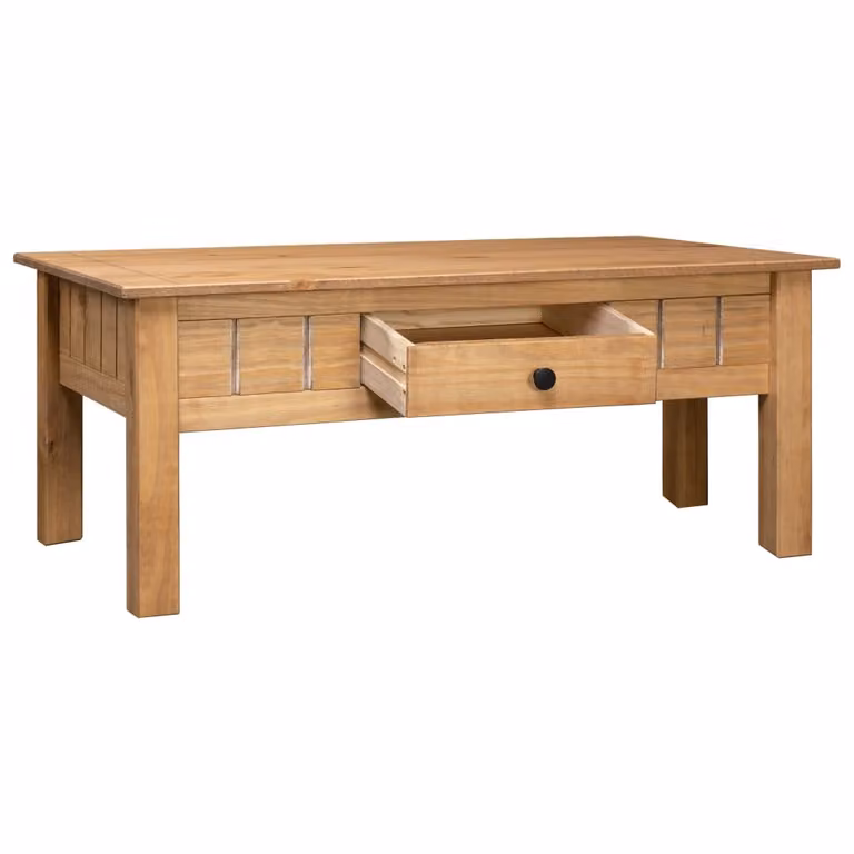 Tavolino da Salotto 100x60x43,5 cm in Pino Massello Panama Range