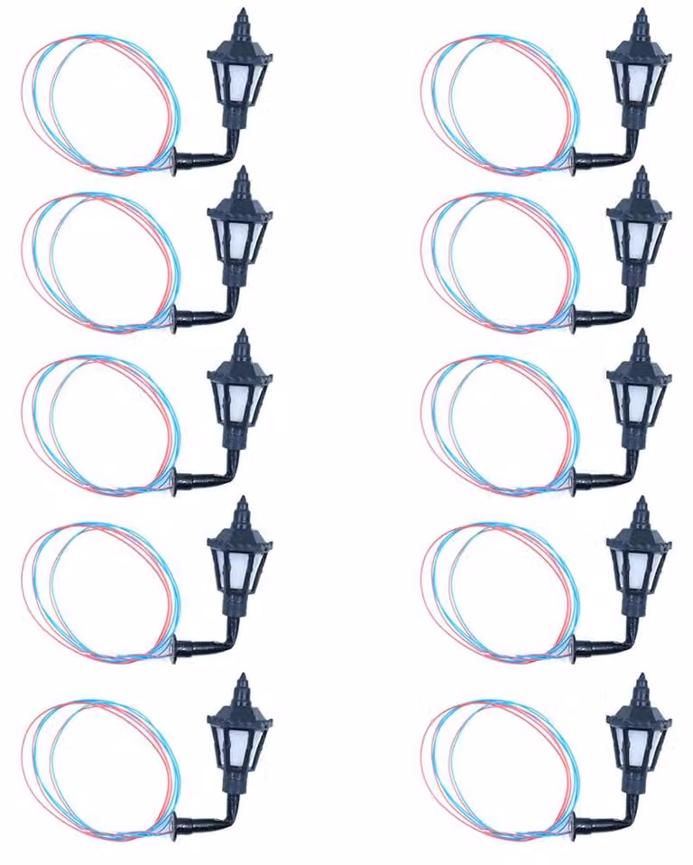 Set di 10 lampade a incasso da 3V, diametro 35mm, per modellismo, scala G